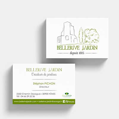 BELLERIVE JARDINS - print, cartes-de-visite - Effissens agence communication à Nîmes Gard
