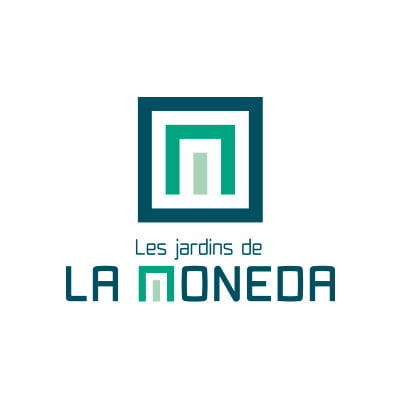LES JARDINS DE LA MONEDA - logo, vidéo, plaquette, affiches, roll-up, palissade, affiche - Effissens à Nîmes