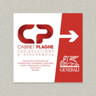 Cabinet Plagne - Logo - Effissens agence créative à Nîmes, Gard