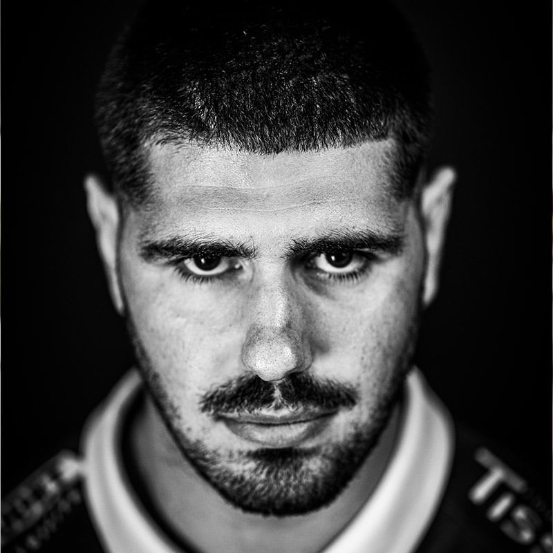 Photo portrait des joueurs en noir et blanc - Effissens