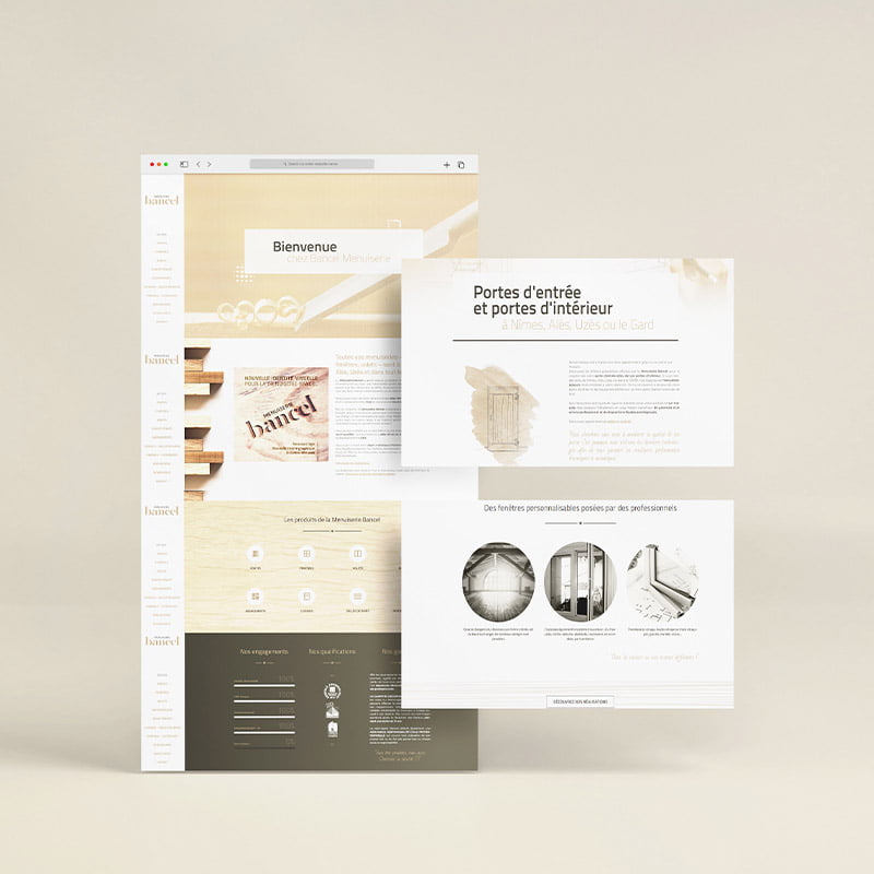 Site internet Menuiserie BANCEL - Effissens 