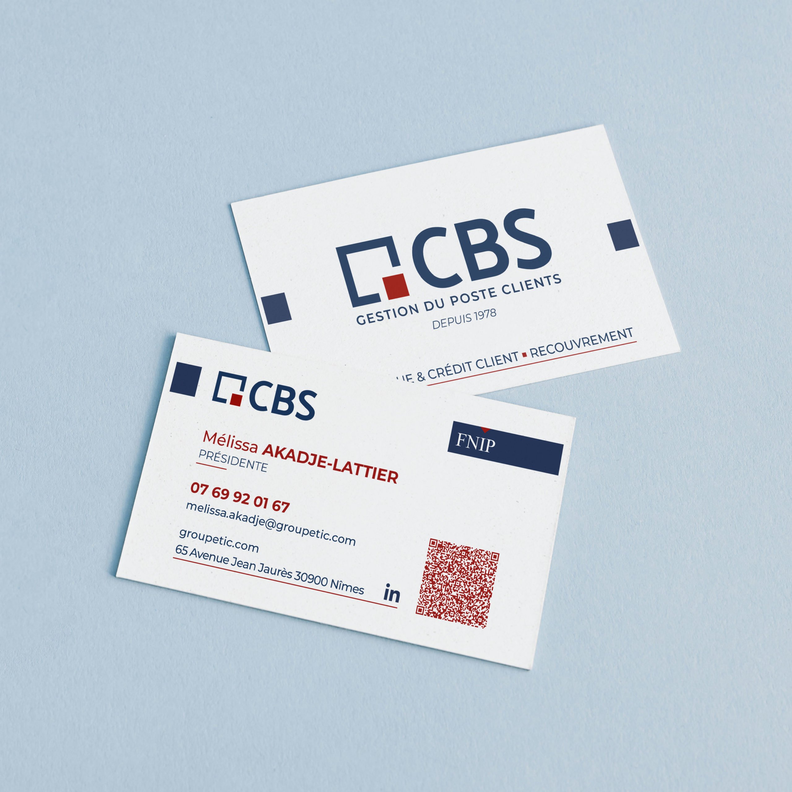 Création carte de visite CBS - Effissens