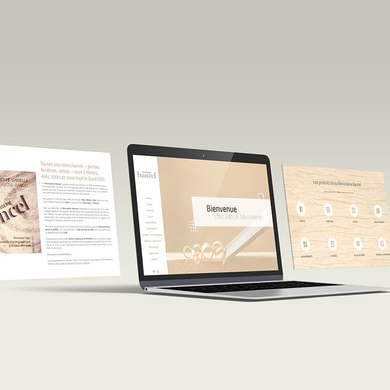 Site internet Menuiserie BANCEL - Effissens 