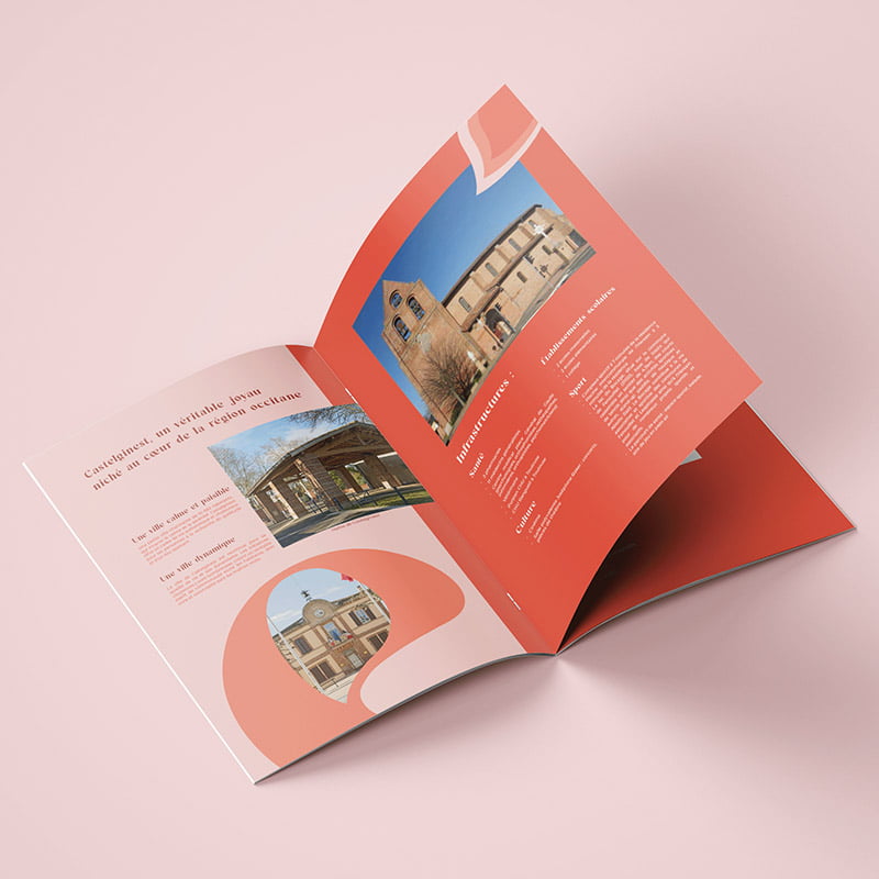 Réalisation de la plaquette commerciale de Terres Roses - Effissens