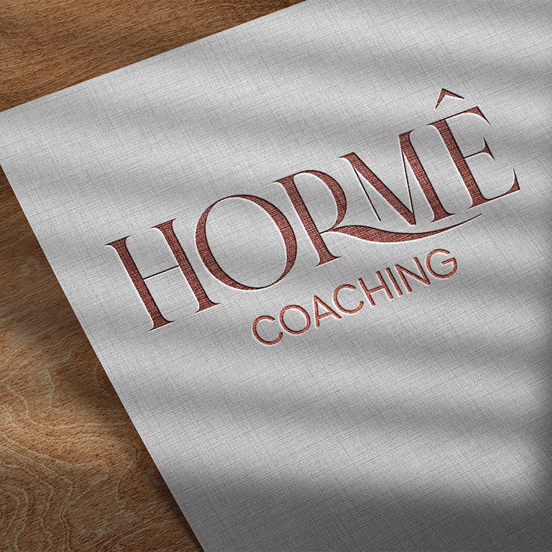 Visuel du logo créé par Effissens pour Hormê Coaching