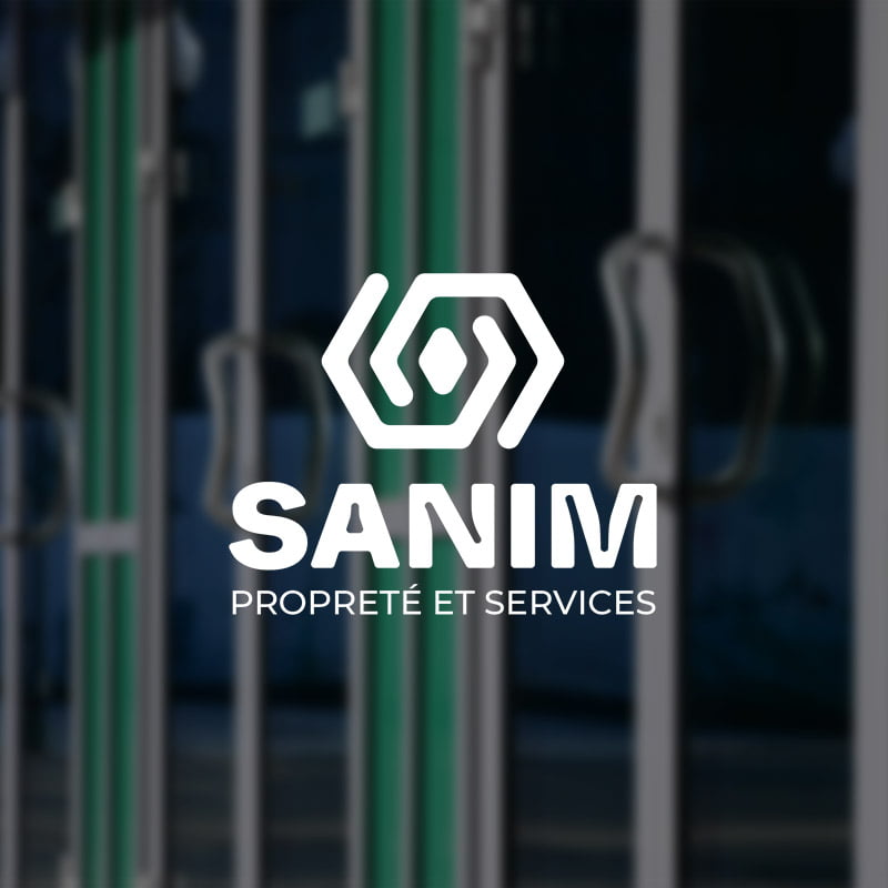Photo du nouveau logotype de SAMIN, en blanc